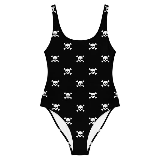 Pirate Skull One - Piece Swimsuit - Graphic Punks