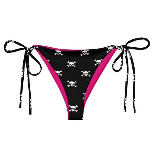 Pirate Skull String Bikini Bottom - Graphic Punks