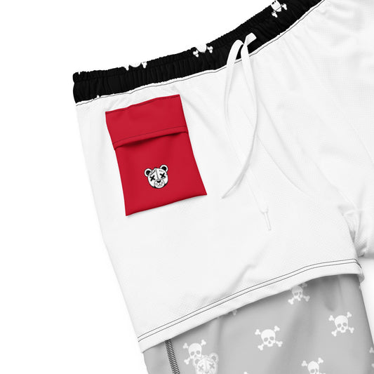 Pirate Skull Swim Trunks - Graphic Punks