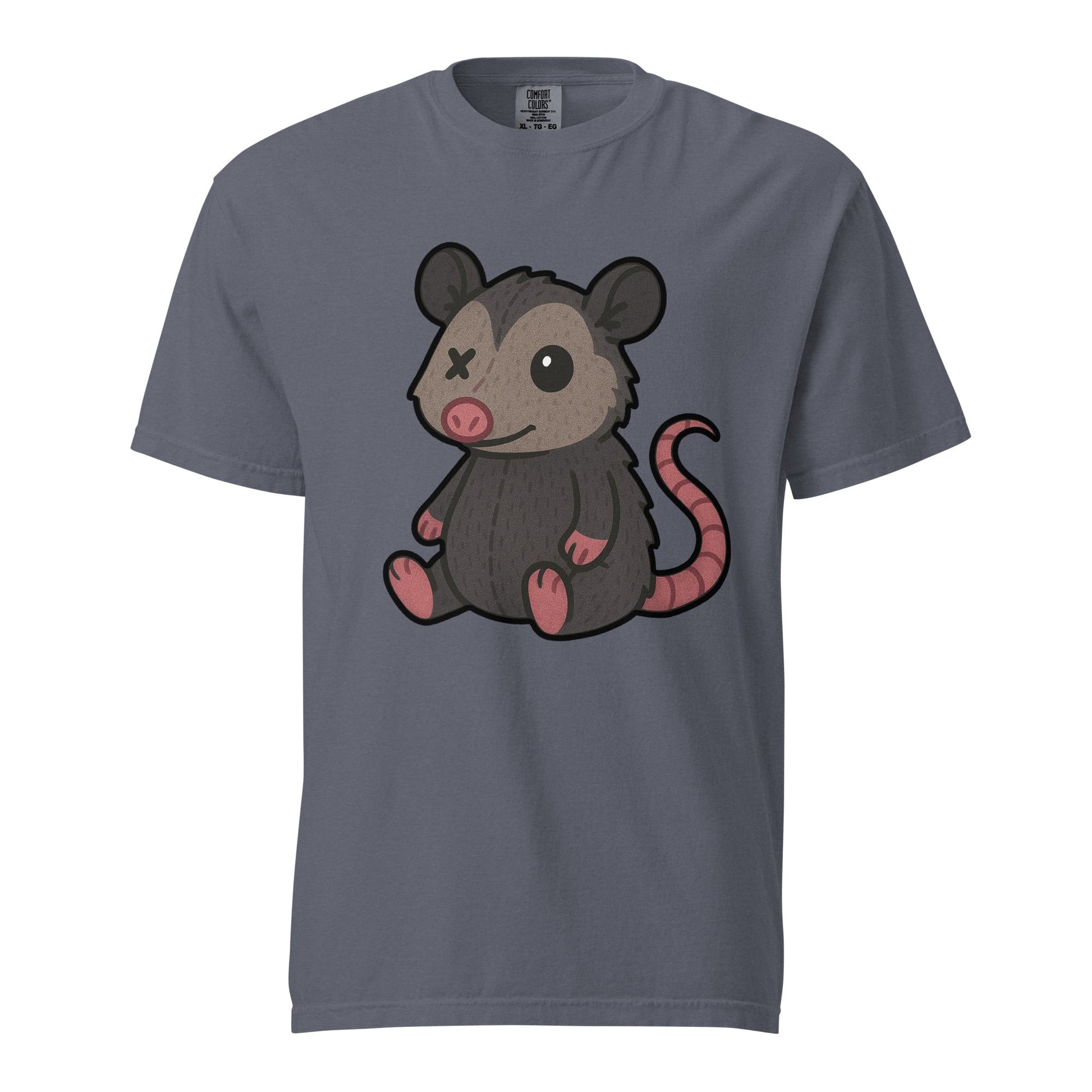 Possum Plushie Unisex Garment - Dyed Heavyweight T-Shirt - Graphic Punks