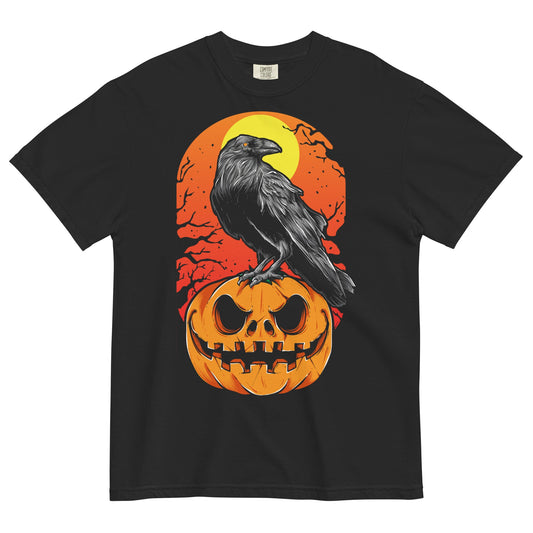 Pumpkin Crow Garment - Dyed Heavyweight T-Shirt - Graphic Punks