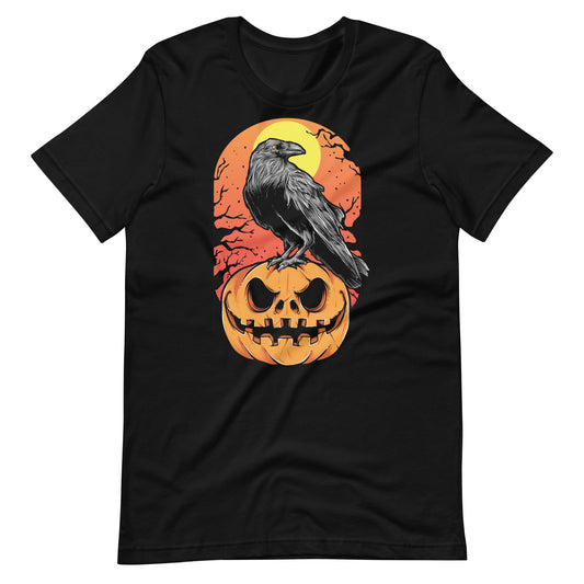 Pumpkin Crow Unisex t - shirt - Graphic Punks