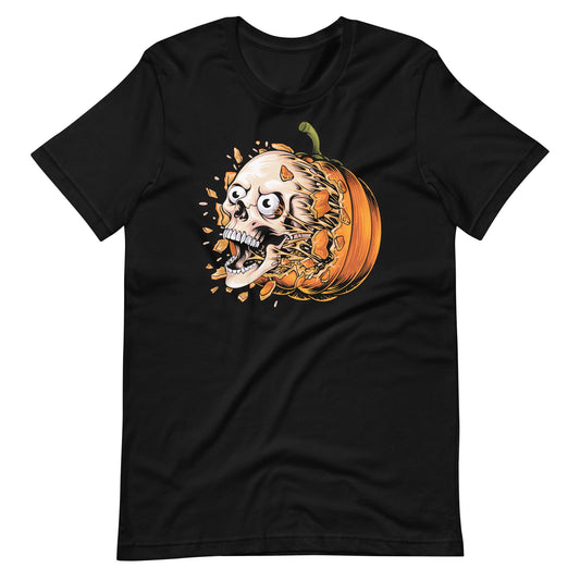 Pumpkin Skull Unisex t - shirt - Graphic Punks