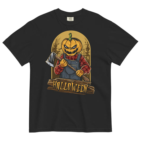 Pumpkin Slayer Garment - Dyed Heavyweight T-Shirt - Graphic Punks