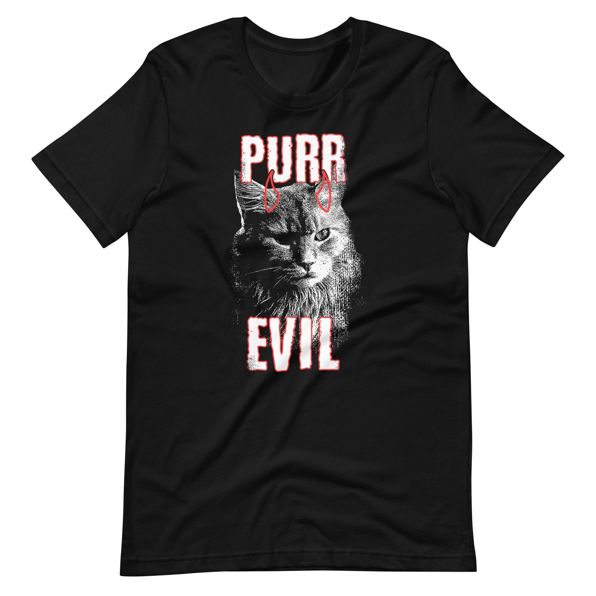 Purr Evil Unisex t - shirt - Graphic Punks