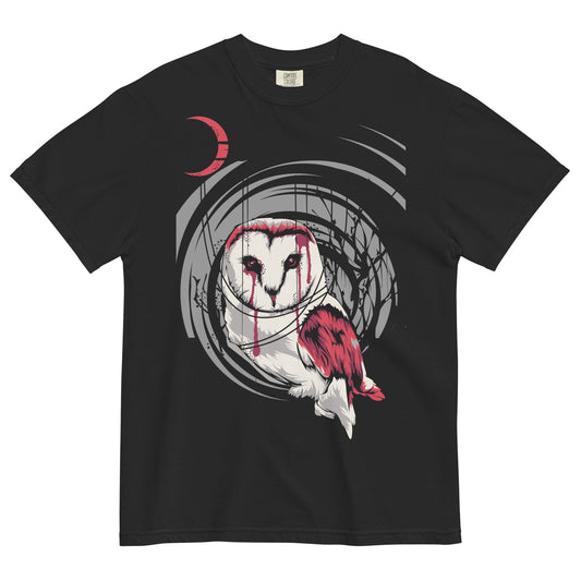 Red Owl Garment - Dyed Heavyweight T-Shirt - Graphic Punks