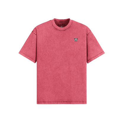 Sad Bear Snow Washed Oversized Tee - Graphic Punks
