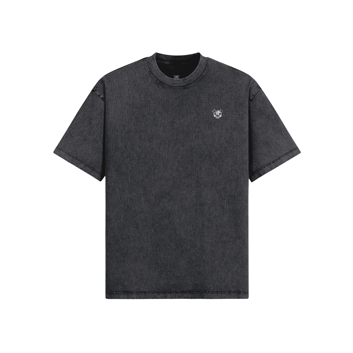 Sad Bear Snow Washed Oversized Tee - Graphic Punks