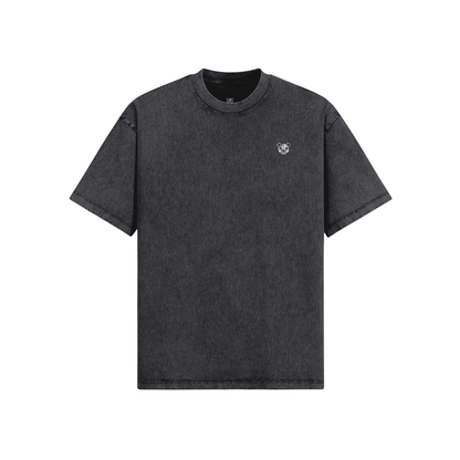 Sad Bear Snow Washed Oversized Tee - Graphic Punks