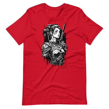 Samurai Girl Unisex t - shirt - Graphic Punks