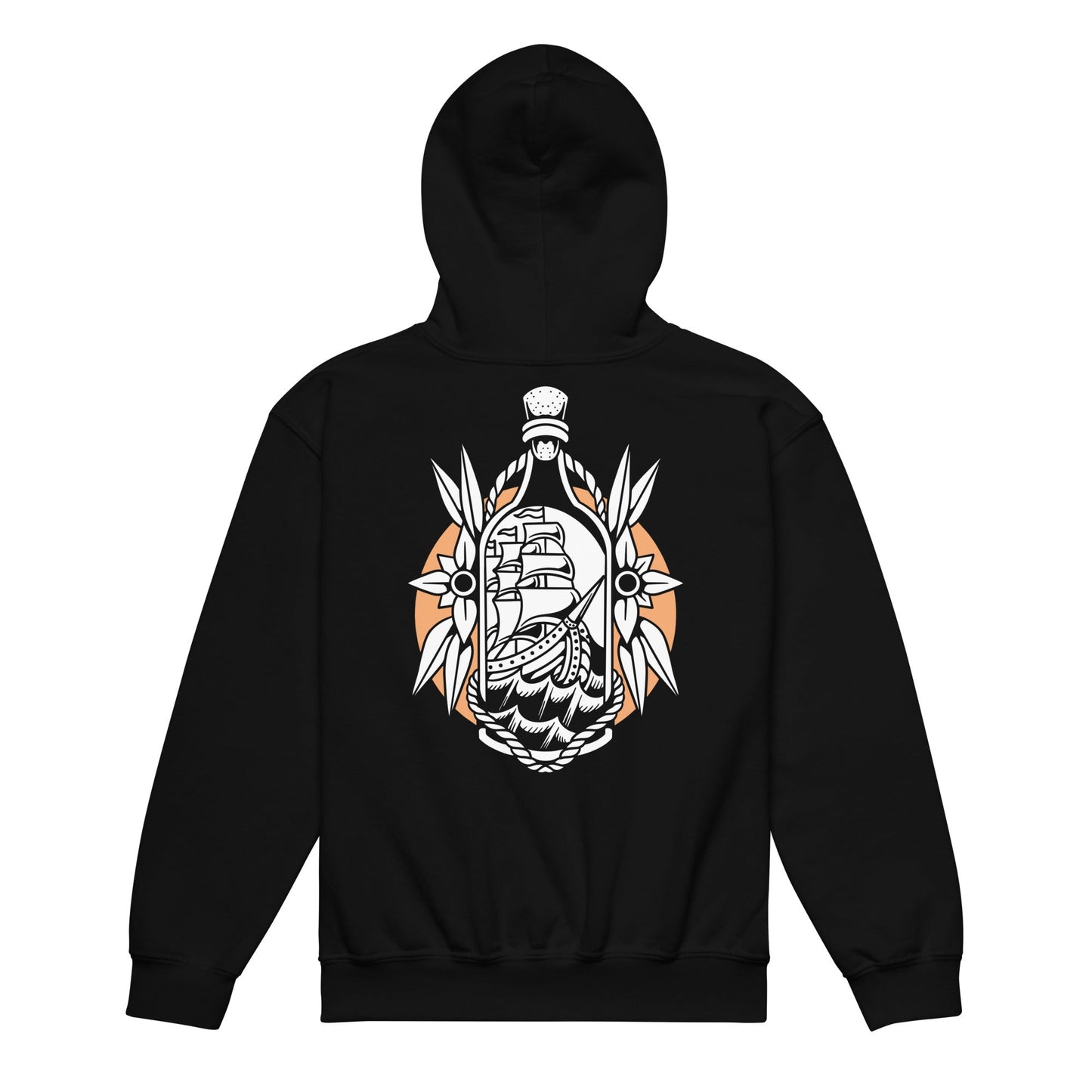 Ship in the Bottle Youth Heavy Blend Hooded Pullover - Graphic Punks