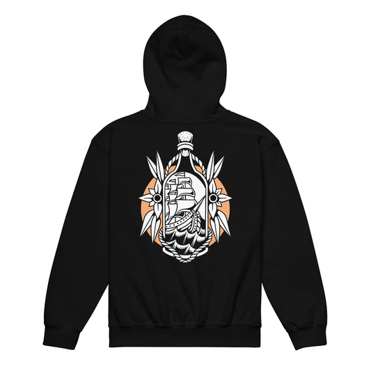 Ship in the Bottle Youth Heavy Blend Hooded Pullover - Graphic Punks