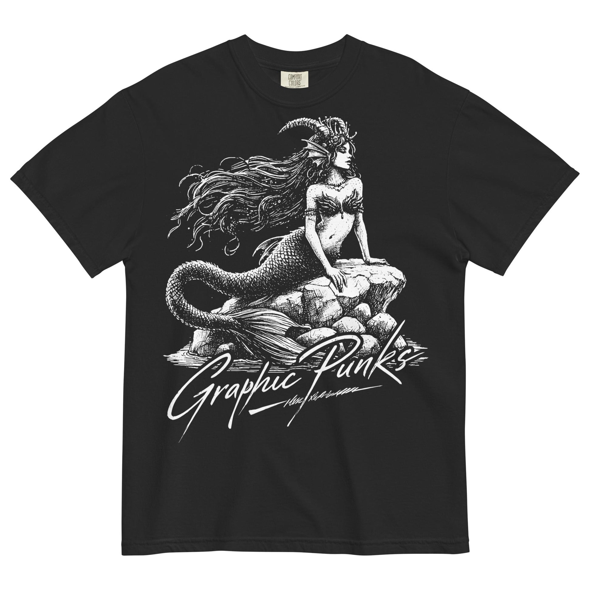 Siren Song Garment - Dyed Heavyweight T-Shirt - Graphic Punks