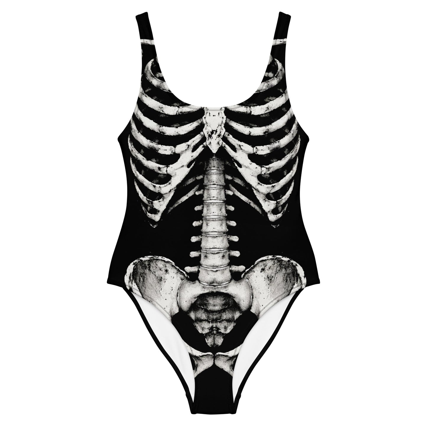 Skeleton One - Piece Swimsuit - Graphic Punks