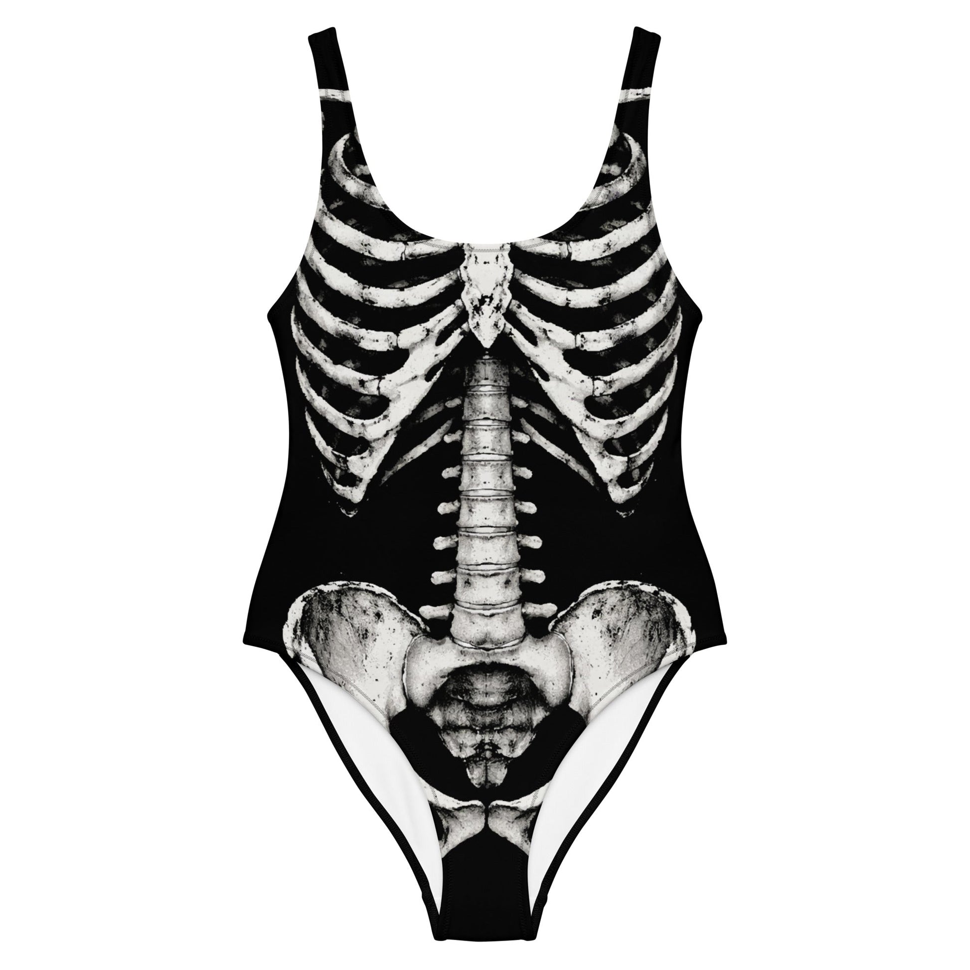 Skeleton One - Piece Swimsuit - Graphic Punks