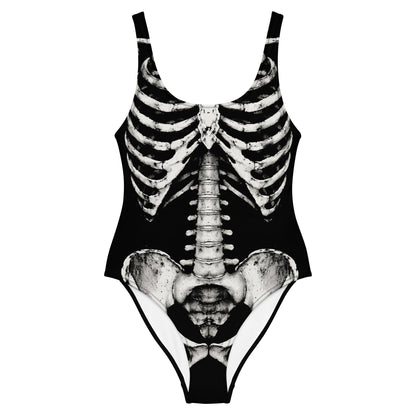 Skeleton One - Piece Swimsuit - Graphic Punks