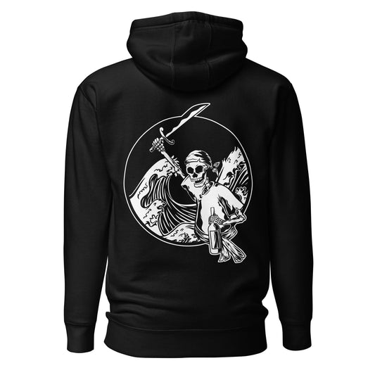 Skeleton Pirate Unisex Hoodie - Graphic Punks