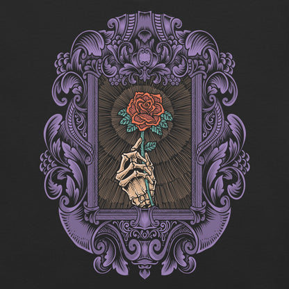Skeleton Rose Garment - Dyed Heavyweight T-Shirt - Graphic Punks