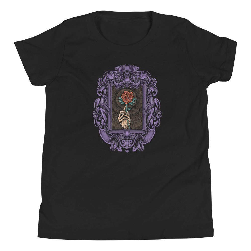 Skeleton Rose Youth Short Sleeve Tee - Graphic Punks