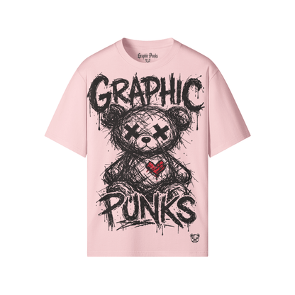 Sketch Bear Crew Neck Tee - Graphic Punks