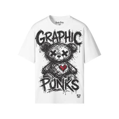 Sketch Bear Crew Neck Tee - Graphic Punks