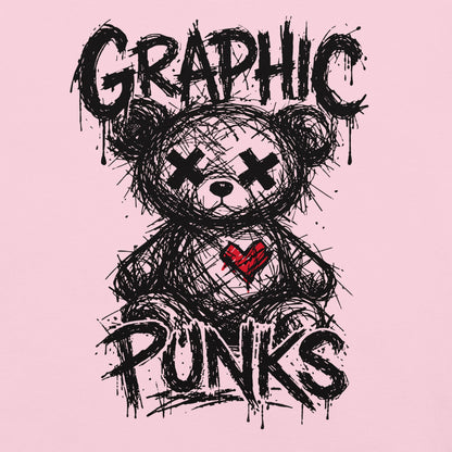 Sketch Bear Garment - Dyed Heavyweight T-Shirt - Graphic Punks
