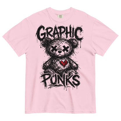 Sketch Bear Garment - Dyed Heavyweight T-Shirt - Graphic Punks