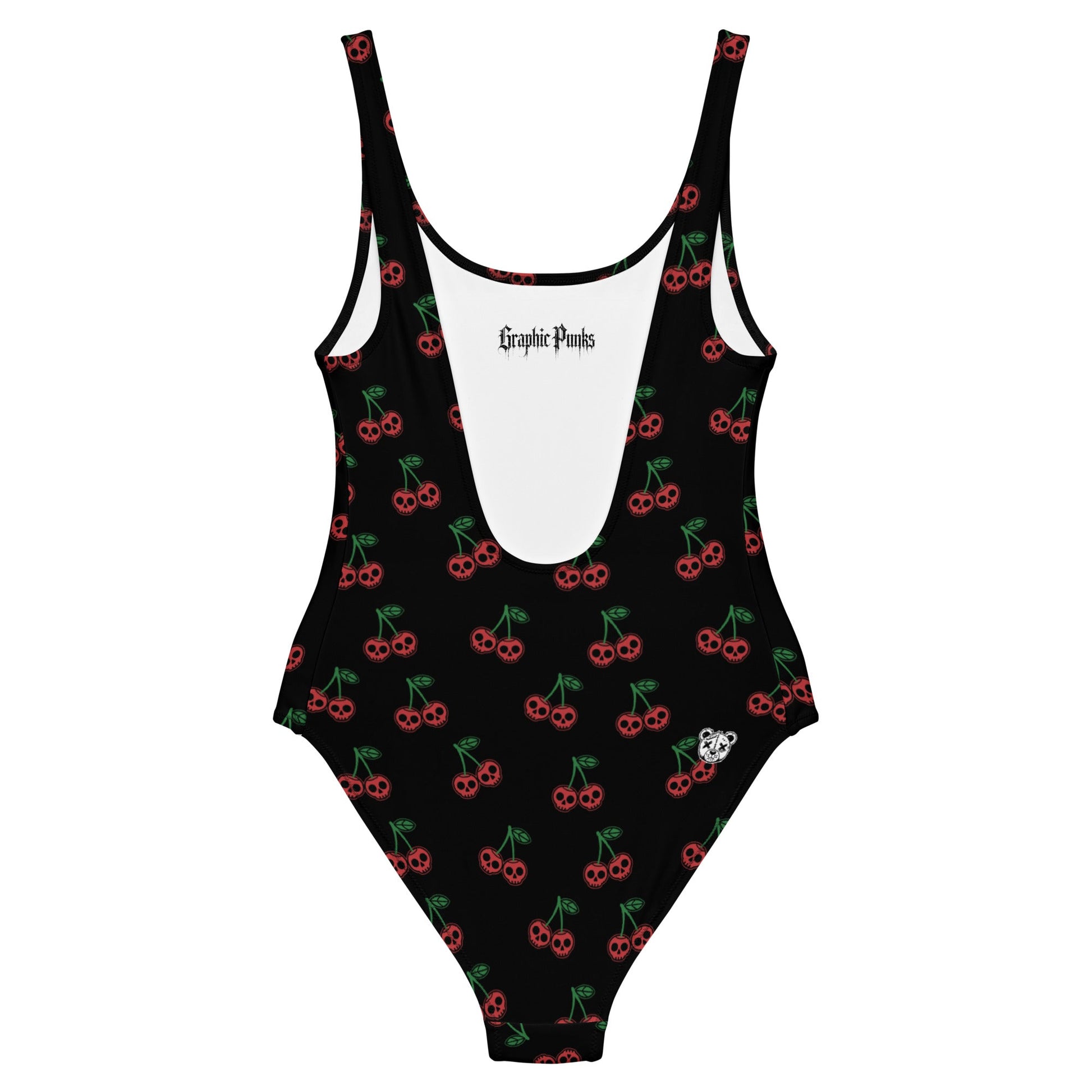 Skull Cherries One - Piece Swimsuit - Graphic Punks
