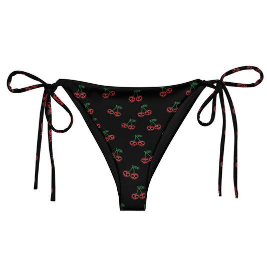 Skull Cherries String Bikini Bottom - Graphic Punks