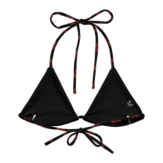Skull Cherries String Bikini Top - Graphic Punks