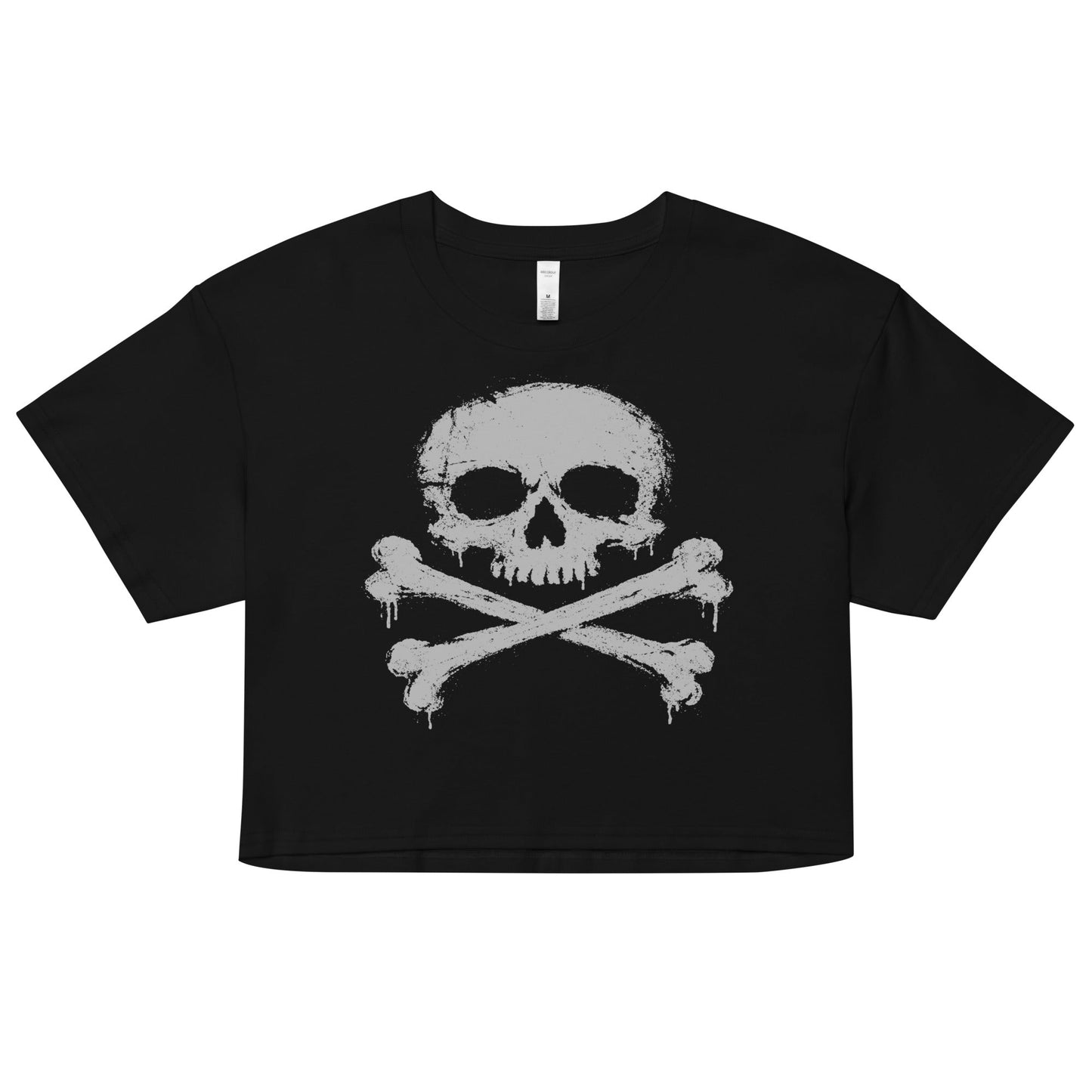 Skull & Crossbones Crop Top - Graphic Punks