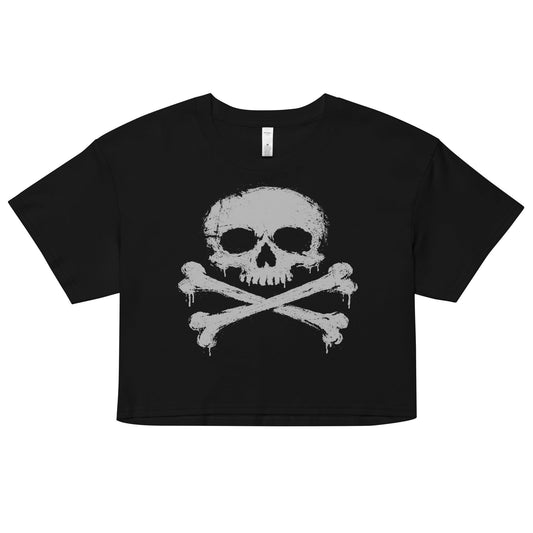 Skull & Crossbones Crop Top - Graphic Punks