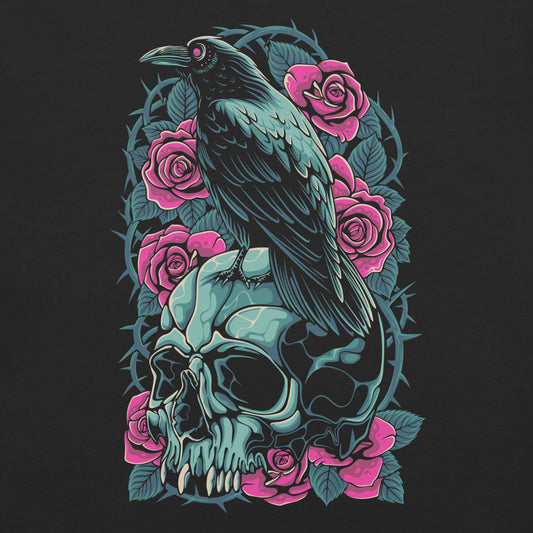 Skull & Crow Garment - Dyed Heavyweight T-Shirt - Graphic Punks