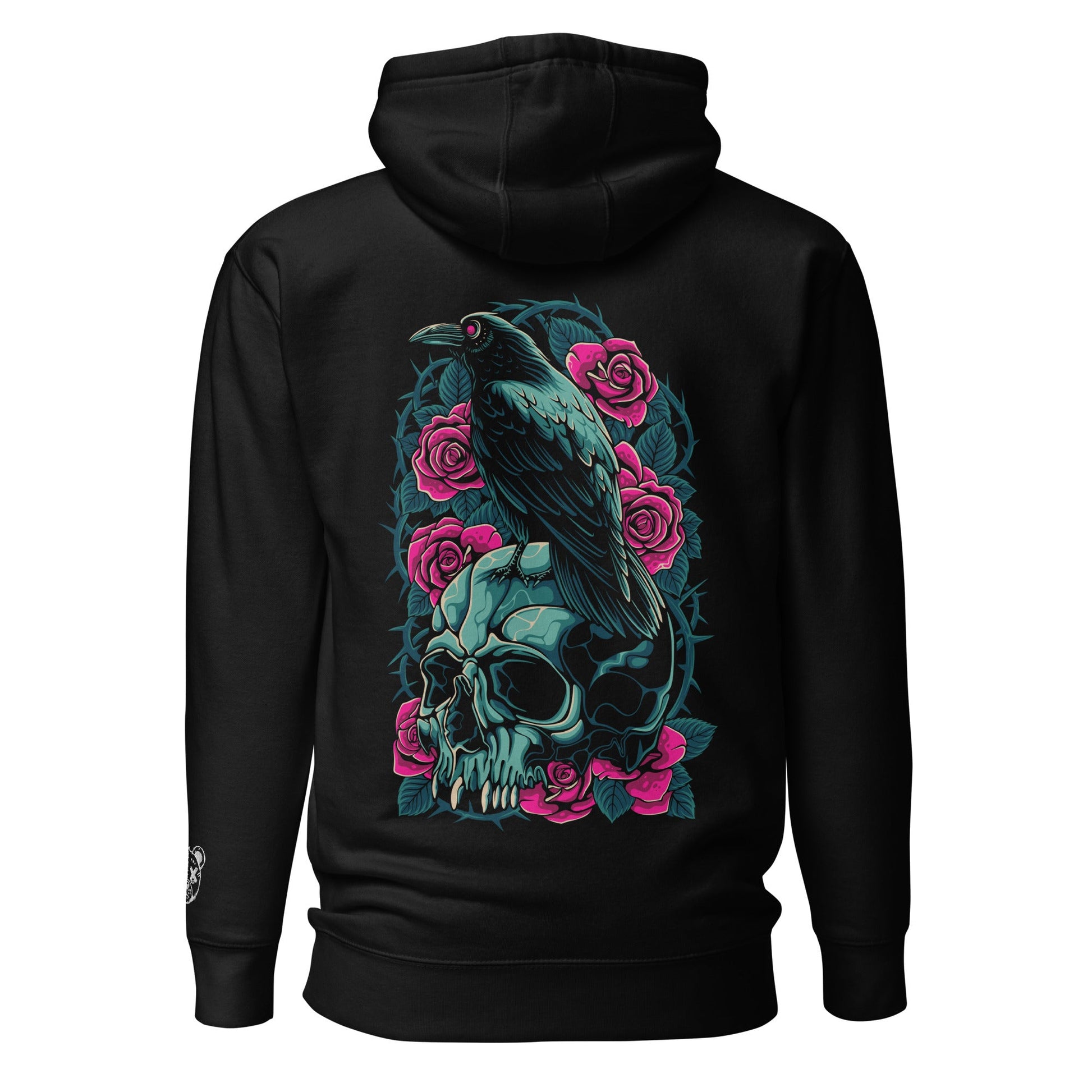 Skull & Crow Unisex Hoodie - Graphic Punks