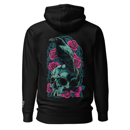 Skull & Crow Unisex Hoodie - Graphic Punks