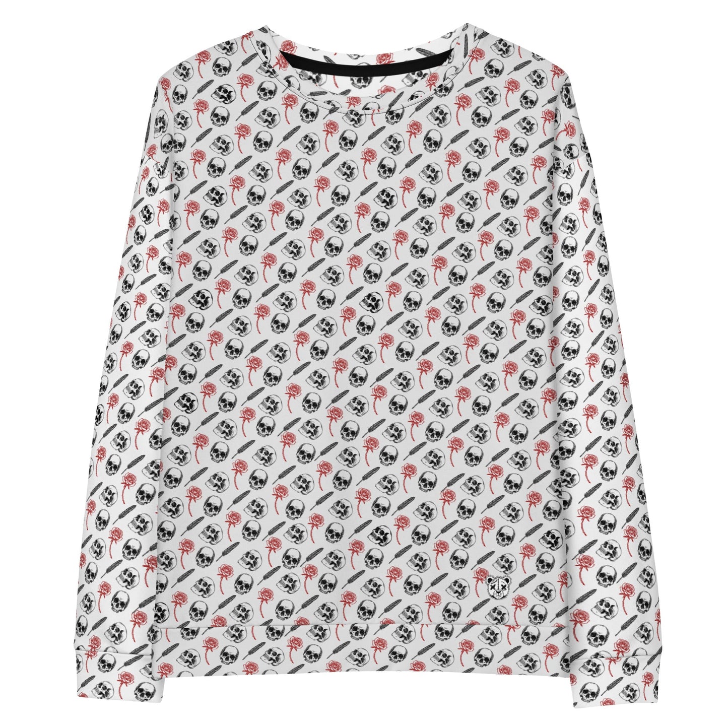 Skull Reader Cotton Sweatshirt - Graphic Punks