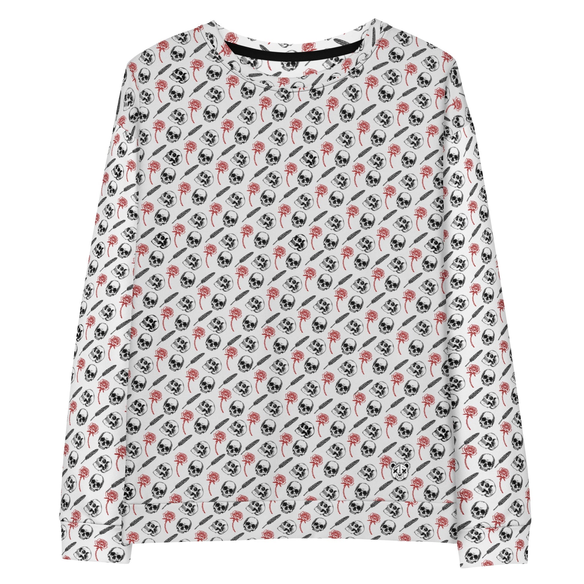 Skull Reader Cotton Sweatshirt - Graphic Punks