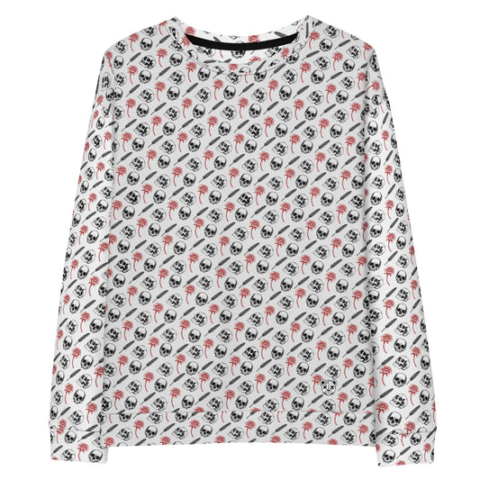 Skull Reader Cotton Sweatshirt - Graphic Punks