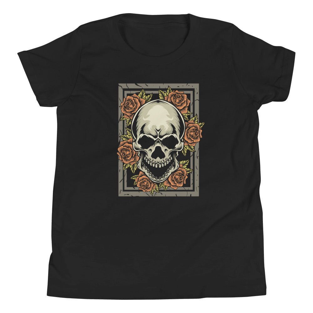 Skull & Roses Youth Short Sleeve Tee - Graphic Punks