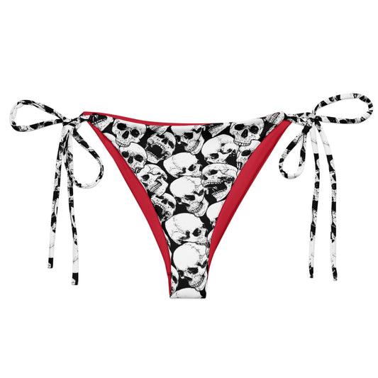 Skulls String Bikini Bottom - Graphic Punks