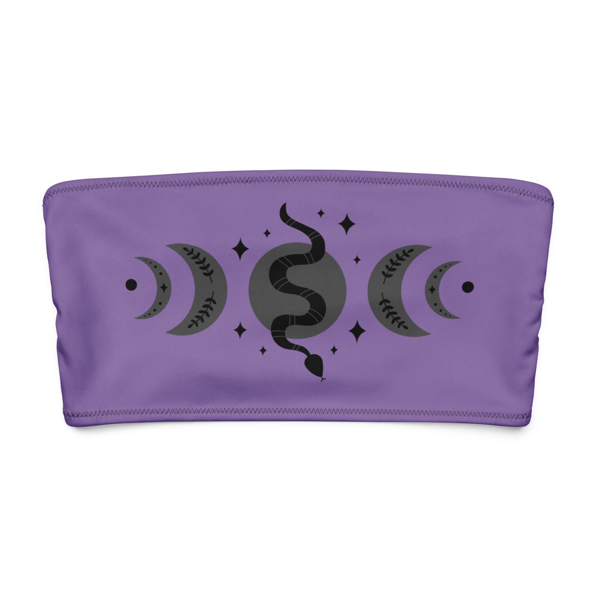 Snake & Moon Bandeau Top - Graphic Punks