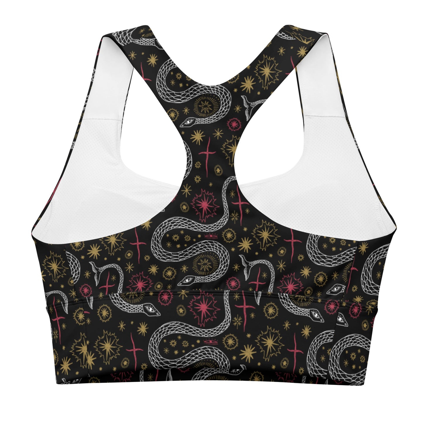 Snakes Longline Sports Bra - Graphic Punks