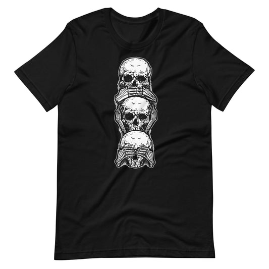 Speak, Hear, See No Evil Unisex t - shirt - Graphic Punks