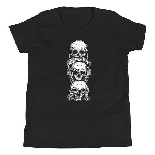 Speak, Hear, See No Evil Youth Short Sleeve Tee - Graphic Punks