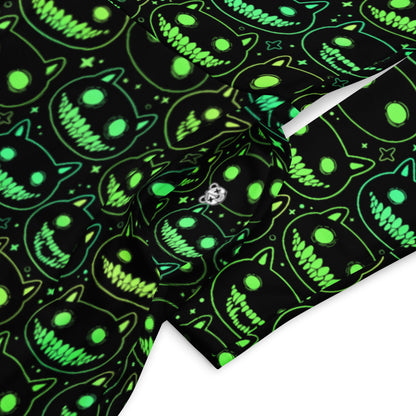Spooky Cat Long Sleeve Midi Dress - Graphic Punks