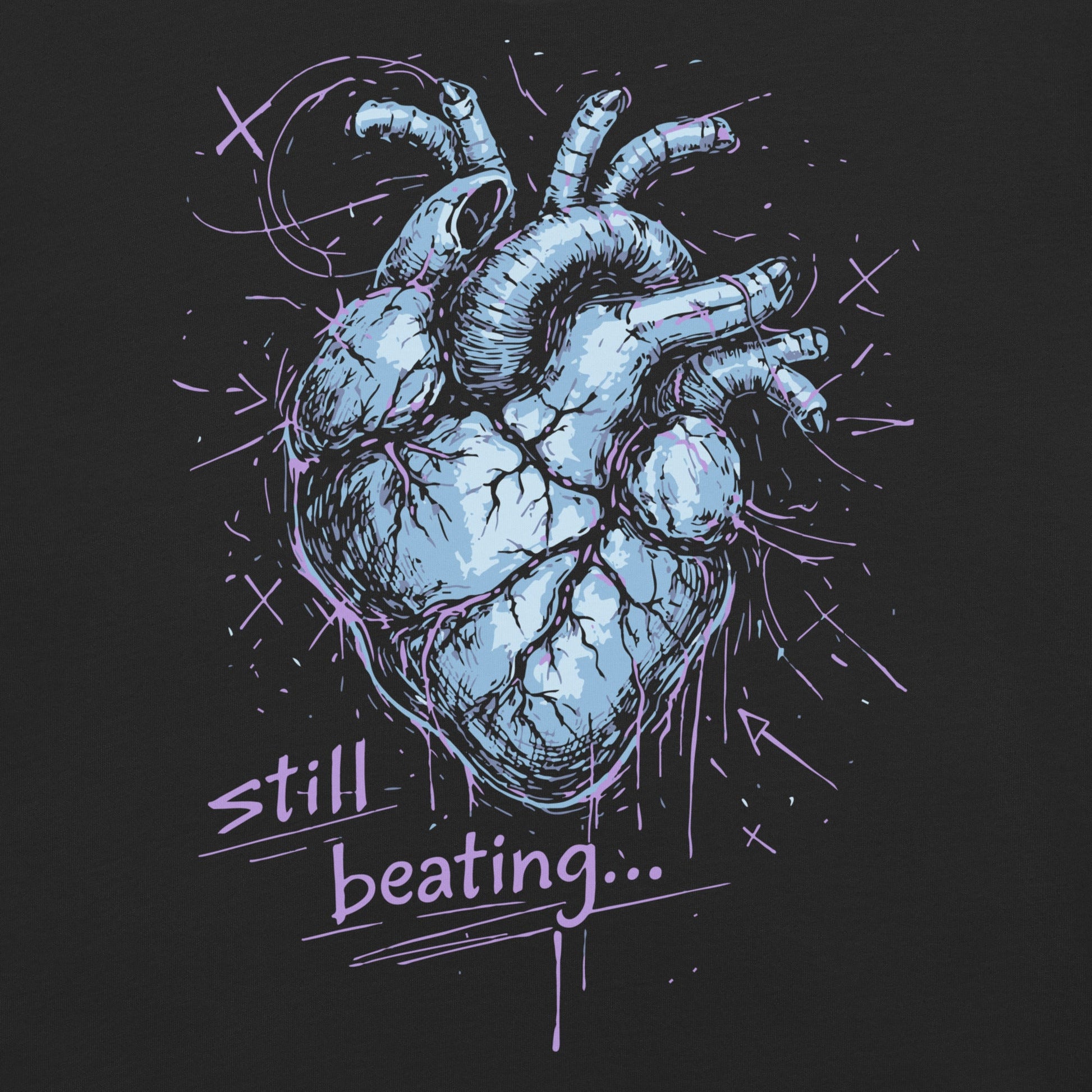 Still Beating Garment - Dyed Heavyweight T-Shirt - Graphic Punks