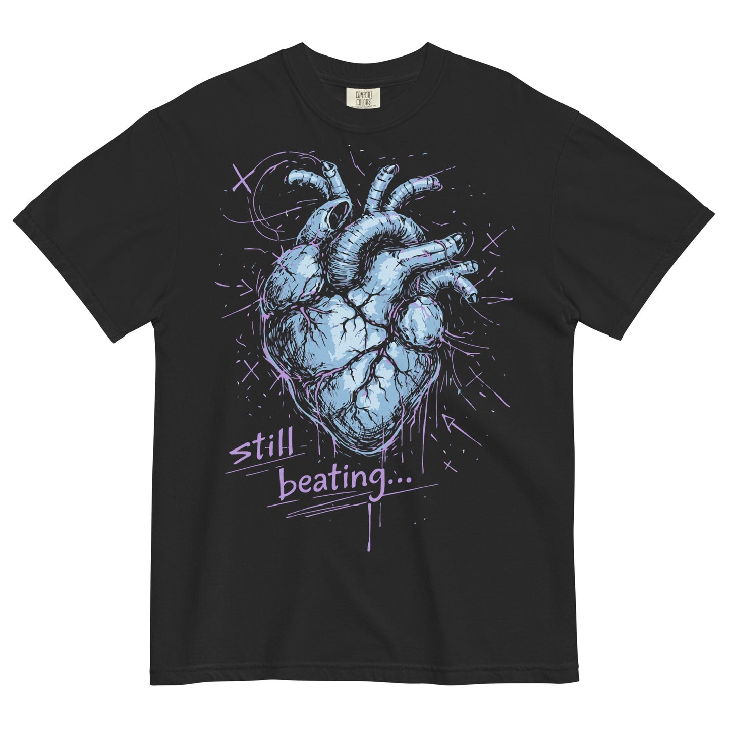 Still Beating Garment - Dyed Heavyweight T-Shirt - Graphic Punks