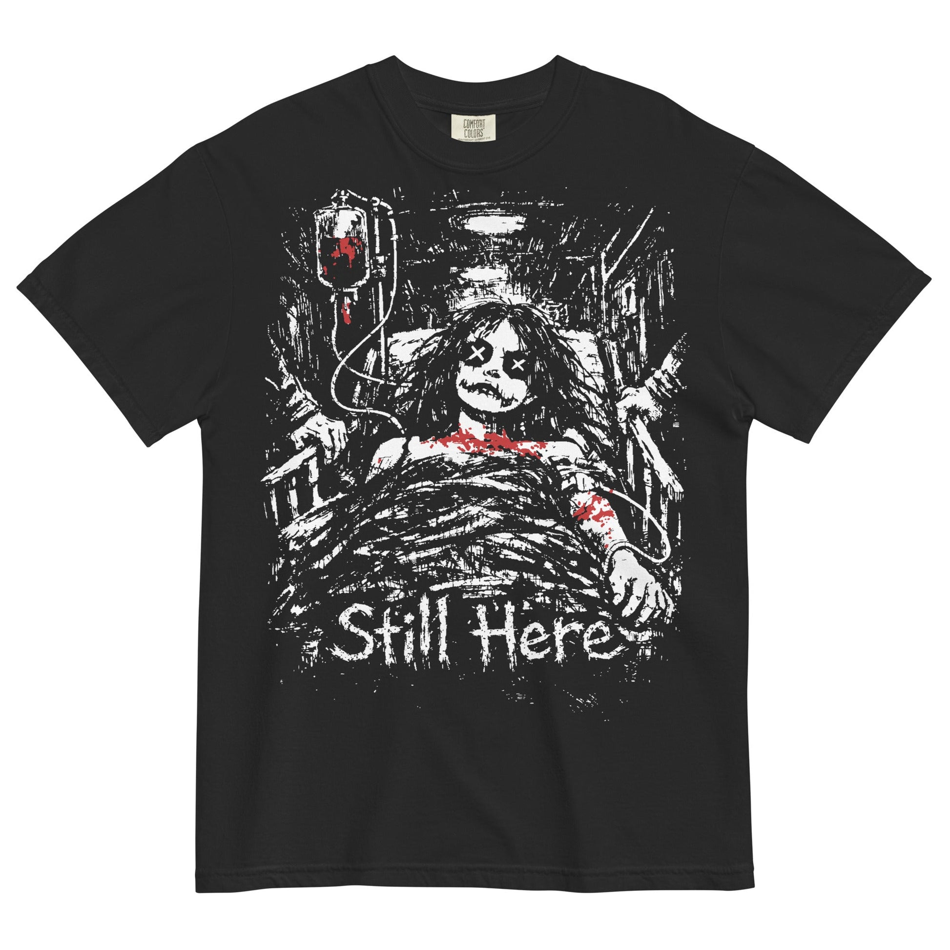Still Here (DOA) Garment - Dyed Heavyweight T-Shirt - Graphic Punks
