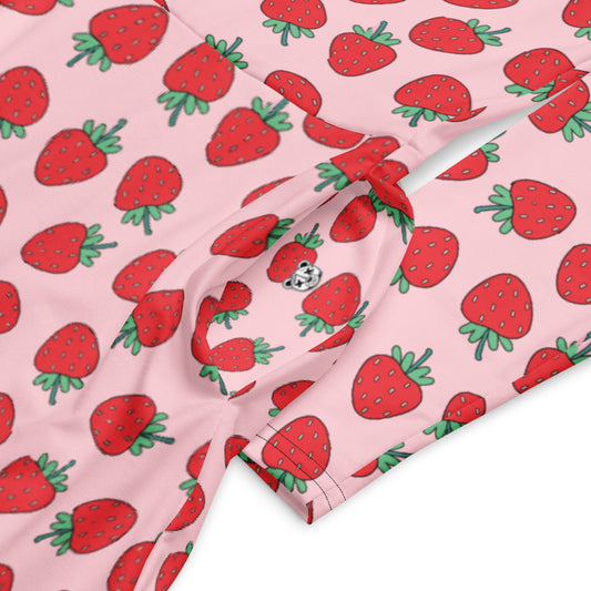 Strawberry Patch Long Sleeve Midi Dress - Graphic Punks