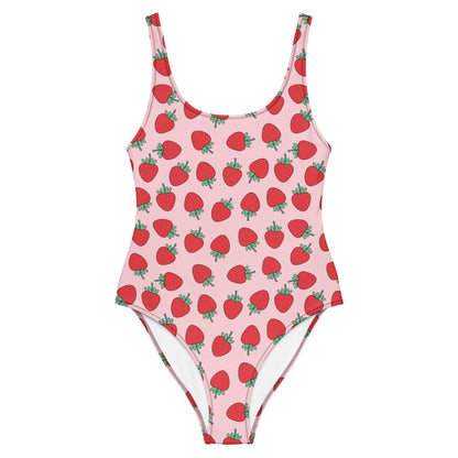 Strawberry Patch One - Piece Swimsuit - Graphic Punks